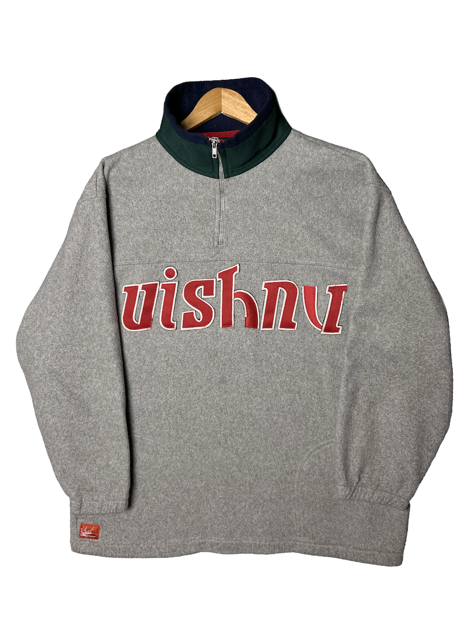 TWINS CHOP HALF ZIP FLEECE - ASH GREY