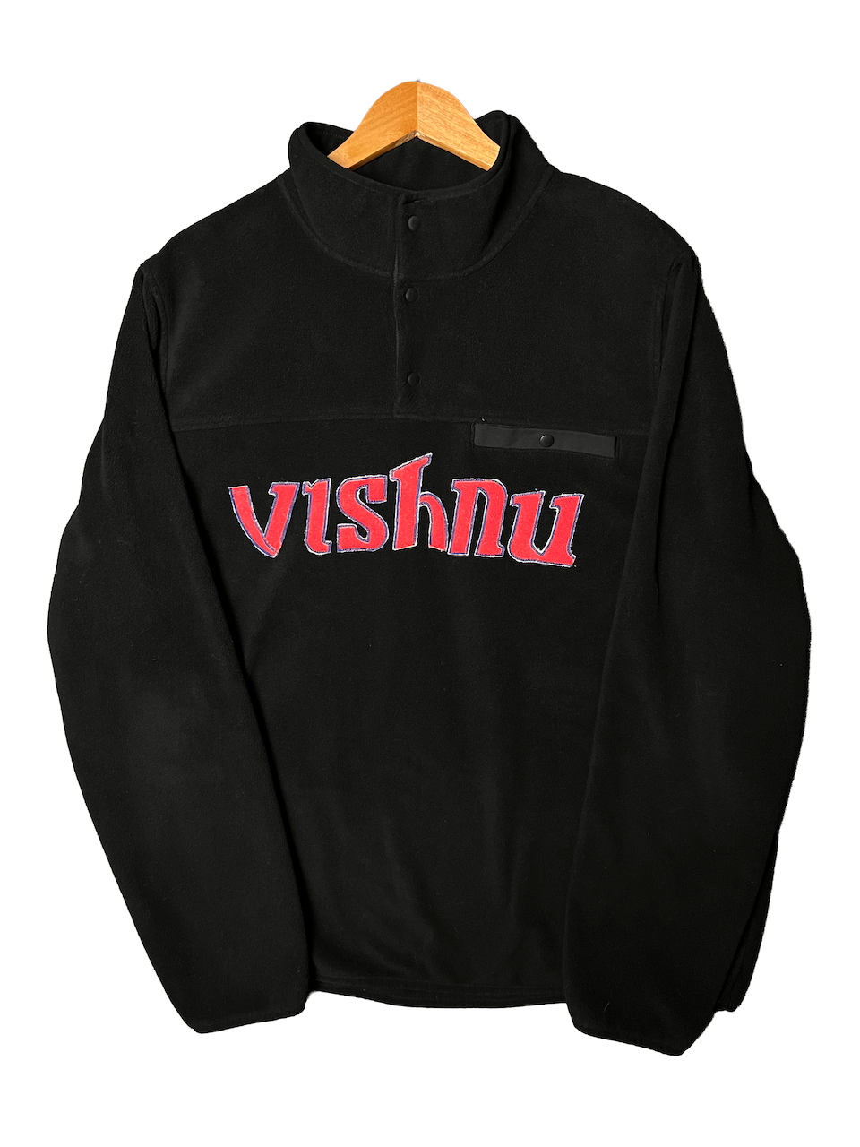 TWINS CHOP SNAP UP FLEECE - BLACK