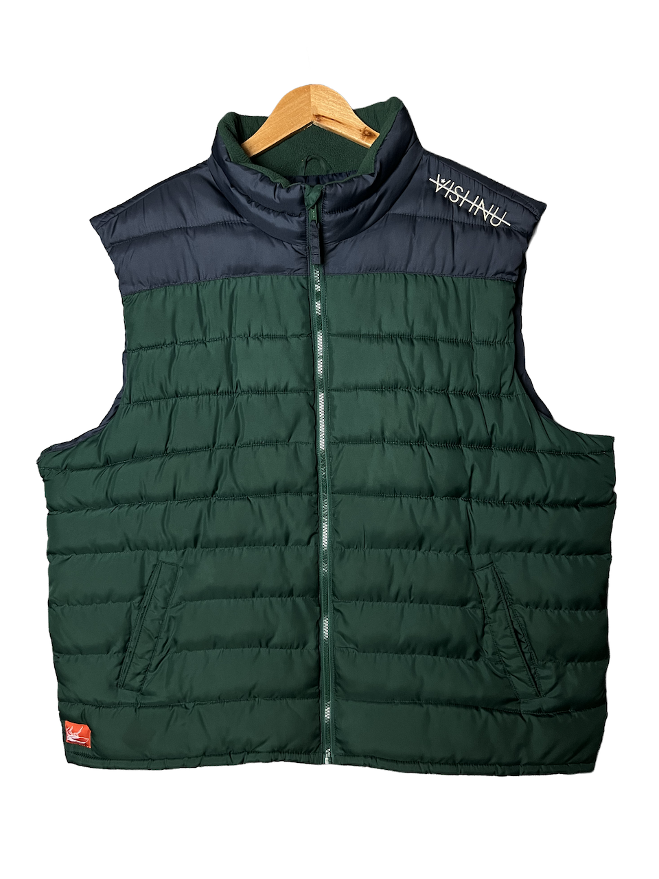 TOP LEFT PUFFY VEST - NAVY/FOREST