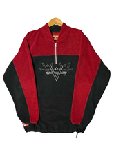 Load image into Gallery viewer, CROWDED Q ZIP FLEECE - MAROON/ALMOST BLACK
