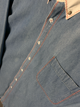 Load image into Gallery viewer, DECO DENIM BUTTON UP - BLUE
