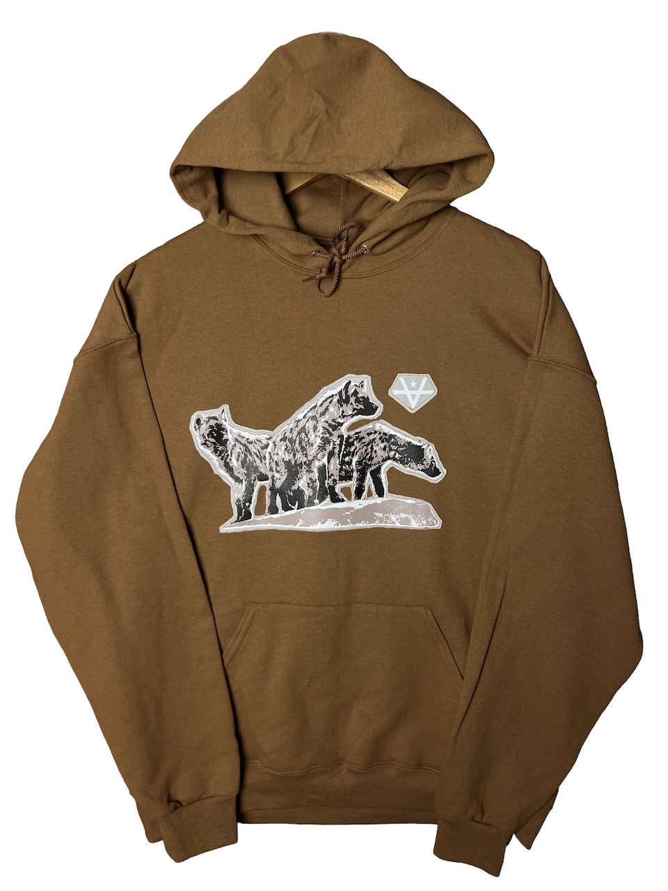 TEAMWORK PATCH HOODIE - PECAN
