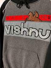Load image into Gallery viewer, OLYMPIC CHOP HOODIE - GREY/BLACK
