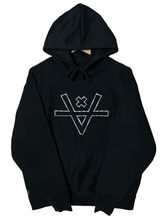 Load image into Gallery viewer, NEW V OUTLINE HOODIE - BLACK
