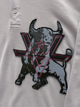 Load image into Gallery viewer, BULLISH PATCH L/S POLO - LIGHT GREY
