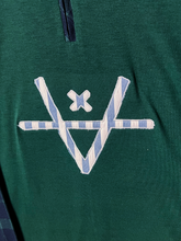 Load image into Gallery viewer, WALKING NINE Q ZIP SHIRT - FOREST/PLAID
