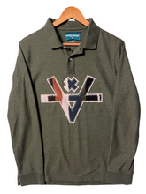 Load image into Gallery viewer, SWEATER V L/S POLO 2 - ARMY
