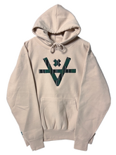Load image into Gallery viewer, CHECKERBOARD V HOODIE - ALMOND
