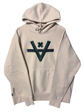 Load image into Gallery viewer, ZIPPER V HOODIE - ALMOND
