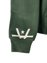 Load image into Gallery viewer, HIDDEN CUFF ZIP HOODIE 2- FOREST
