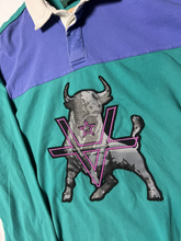 Load image into Gallery viewer, BULLISH PATCH RUGBY - TEAL/LAVENDER
