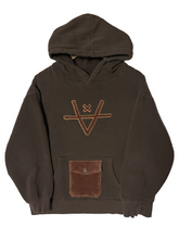 Load image into Gallery viewer, POCKET ON POCKET HOODIE 2 - CHOCOLATE
