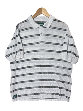 Load image into Gallery viewer, THINNED OUT POLO - ASH/BLACK STRIPED
