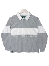 Load image into Gallery viewer, TRIPLE CROWN CROPPED RUGBY - WHITE/GREY
