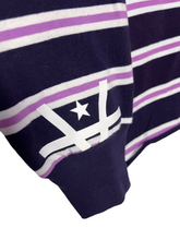 Load image into Gallery viewer, HIDDEN CUFFS CROPPED RUGBY - DARK PURPLE/PINK
