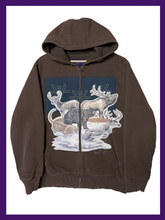 Load image into Gallery viewer, ALPINE MAMMALS INSULATED ZIP UP - CHOCOLATE
