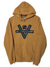 Load image into Gallery viewer, CUTAWAY V DOT CAMO PATCH HOODIE - MARIGOLD
