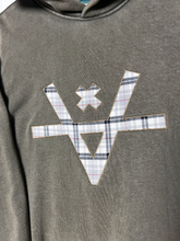 Load image into Gallery viewer, CUTAWAY PLAID V HOODIE - FADED MUSHROOM
