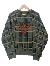 Load image into Gallery viewer, COZY SWEATER 3 - OLIVE GRID

