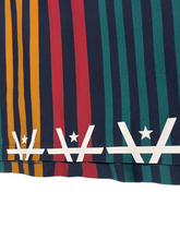 Load image into Gallery viewer, TRIPLE SUNRISE POLO 4 - NAVY/ORANGE/RED
