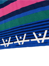 Load image into Gallery viewer, TRIPLE SUNRISE POLO 3 - PINK/BLUE/BLACK
