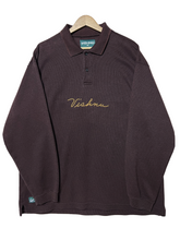 Load image into Gallery viewer, REST AND RELAXATION LS SWEATER POLO - DARK BURGUNDY
