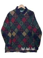 Load image into Gallery viewer, TRIPLE SUNRISE LS POLO 1 - RED/GREEN PLAID
