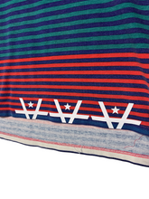 Load image into Gallery viewer, TRIPLE SUNRISE POLO 1 - RED/GREEN/BLUE STRIPED
