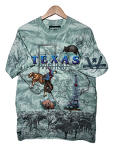 Load image into Gallery viewer, TEXAS MAP TEE 2 - WASHED BLUEGREEN

