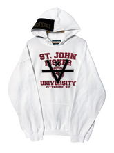 Load image into Gallery viewer, ST JOHN FISHER CUT OUT HOODIE - WHITE
