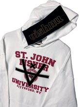 Load image into Gallery viewer, ST JOHN FISHER CUT OUT HOODIE - WHITE
