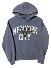 Load image into Gallery viewer, NYC CUT OUT HOODIE (LADIES) - DENIM BLUE
