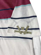 Load image into Gallery viewer, SUNRISE SLEEVE POLO - WHITE/FADED RED
