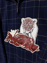 Load image into Gallery viewer, HUNGER QUARTER ZIP - NAVY PLAID

