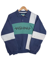 Load image into Gallery viewer, SPORTMODE POLO SWEATER 2 - NAVY/GREEN
