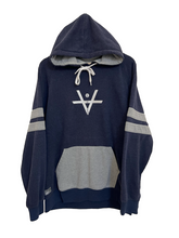 Load image into Gallery viewer, STAPLES HOODIE - NAVY/GRAY

