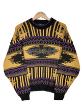 Load image into Gallery viewer, COZY SWEATER 2 - YELLOW/BLACK/PURPLE
